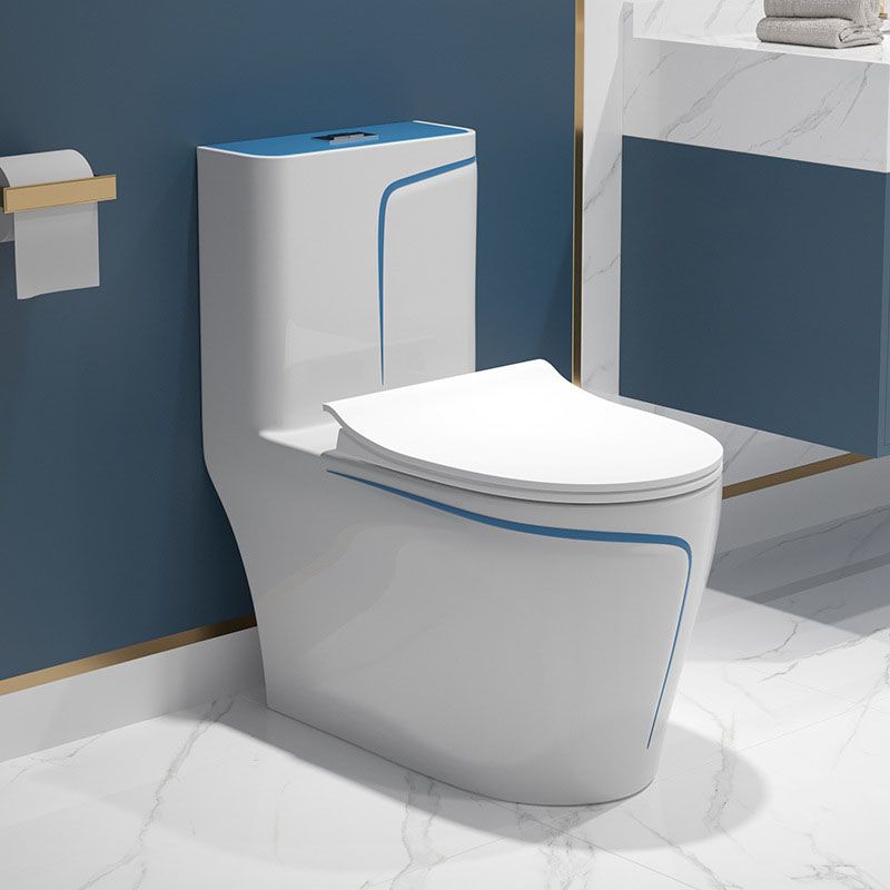 Water-saving Siphon Toilet Ceramic Elongated Dual Flush Household Toilet