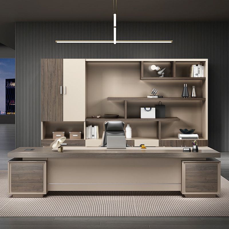 Engineered Wood File Cabinet Contemporary Vertical Cabinet with Storage