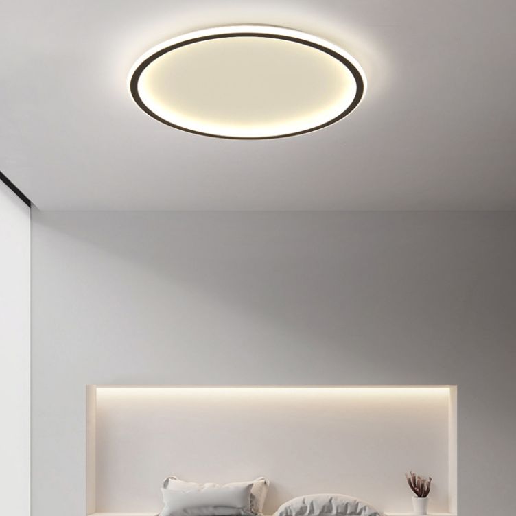 Aluminium Flush Flush Mount Ceiling Lighting Fixture Modern Black Flush Mount Lamp