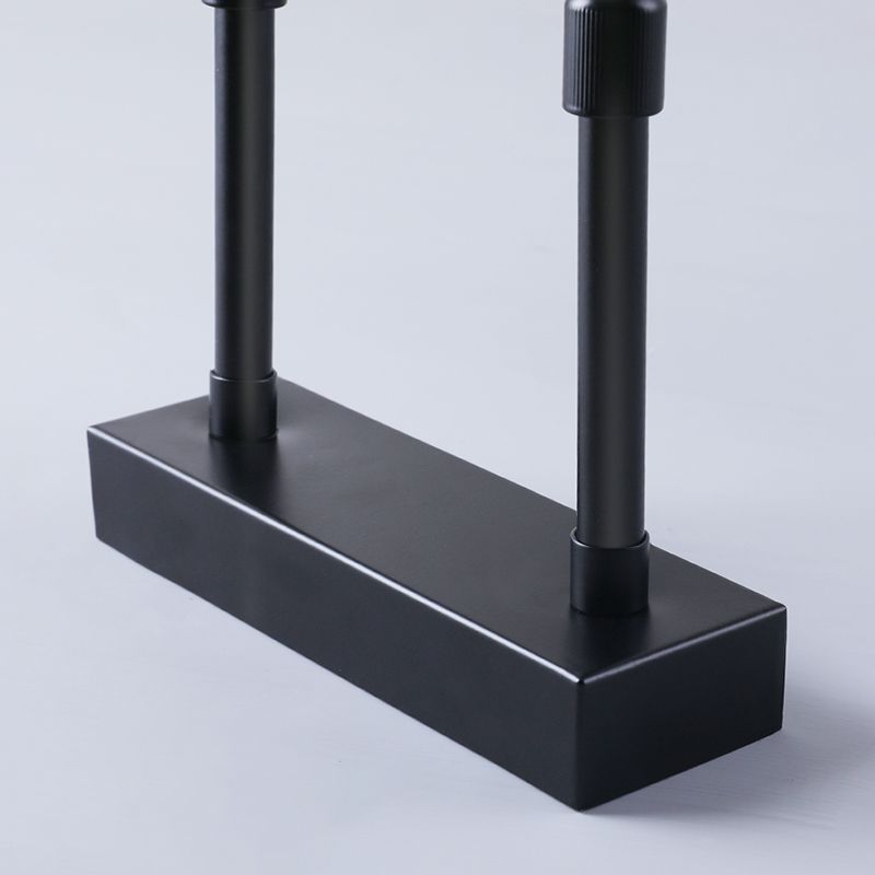 Lampada da parete dritta in metallo Nordic Specchio a led nero Luce per bagno