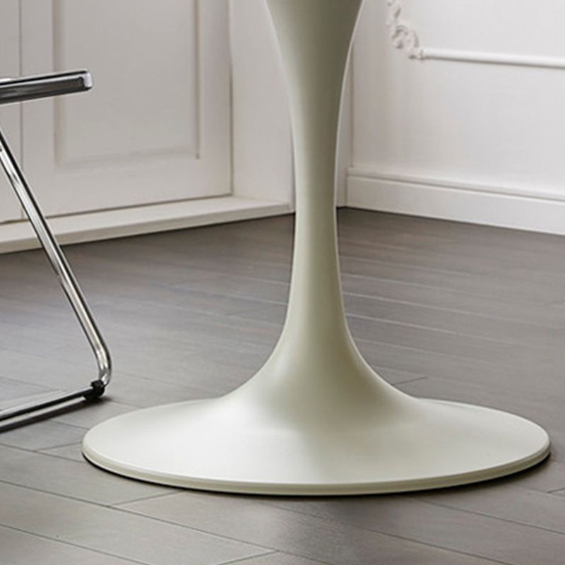 Modern Round Table Sintered Stone Table with Metal Legs for Home