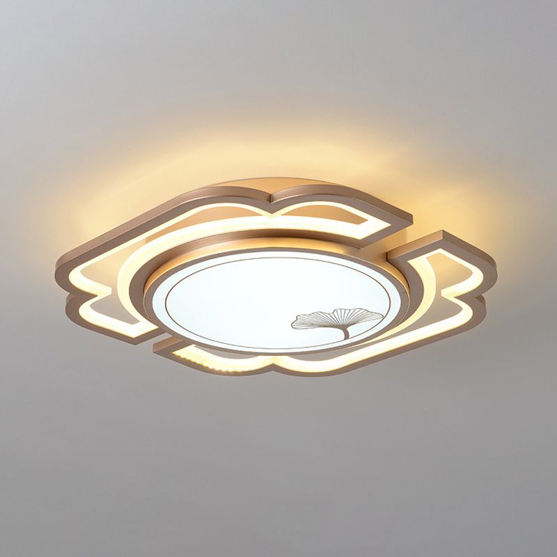 Luminaire de plafond encastré moderne en acrylique, luminaire LED pour salon
