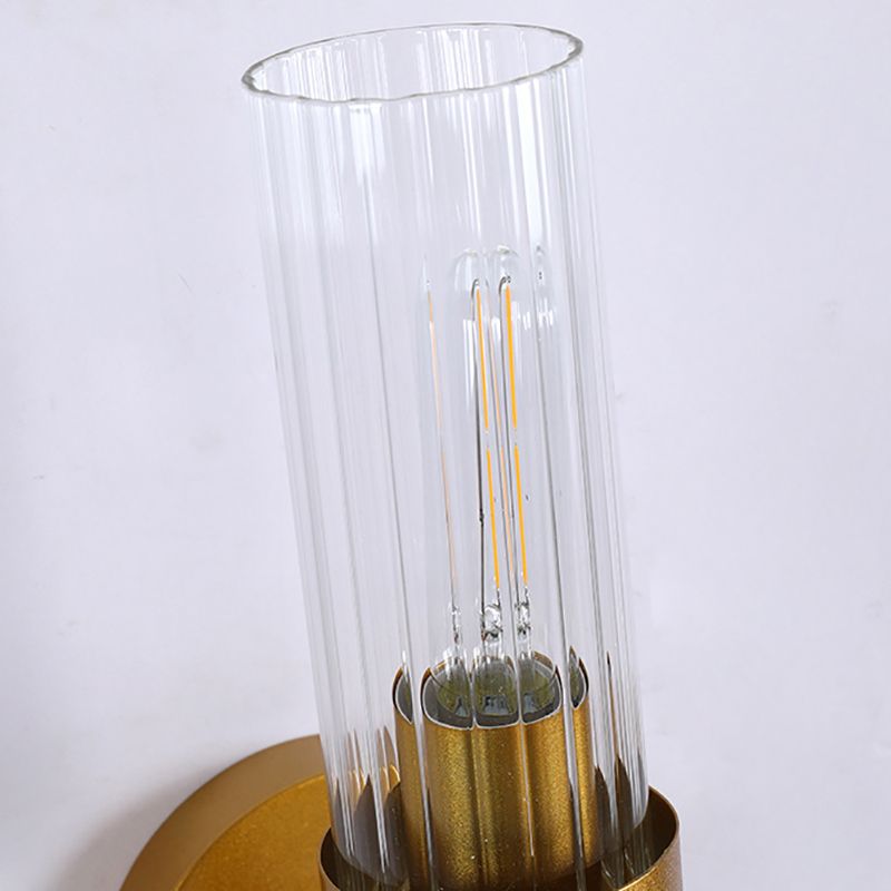 Minimalist Style Wall Sconce Lighting Geometric Glass Shade Wall Lighting Fixtures
