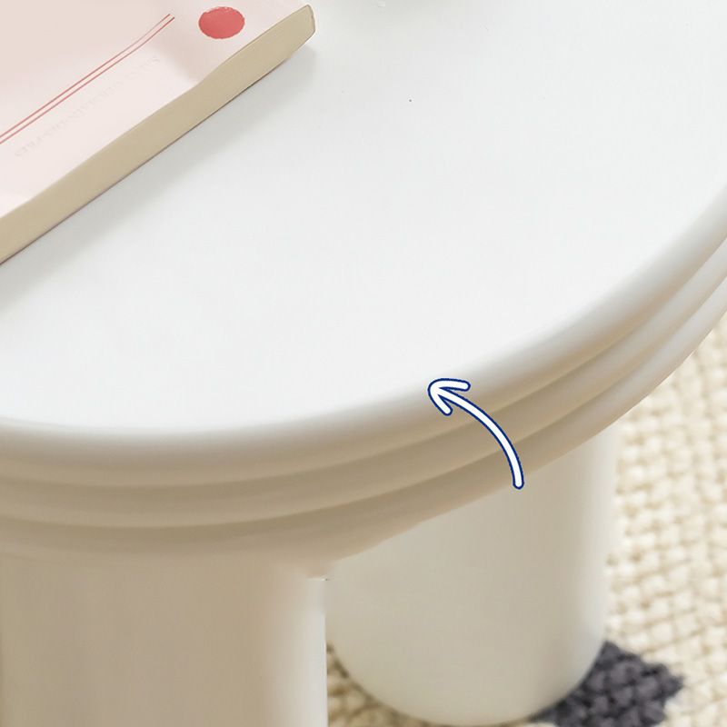 Modern Round Side Table 3 Legs End Table with Round Wood Top