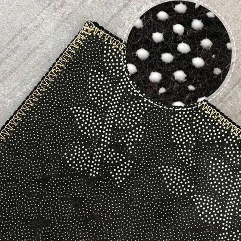 Orange Modern Rug Polyester Geometric Rug Stain Resistant Rug Drawing Room