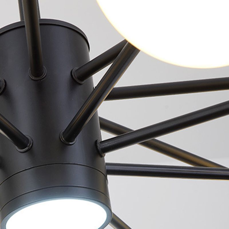 Spherical Chandelier Light Ultra-Contemporary Glass Ceiling Pendant for Living Room