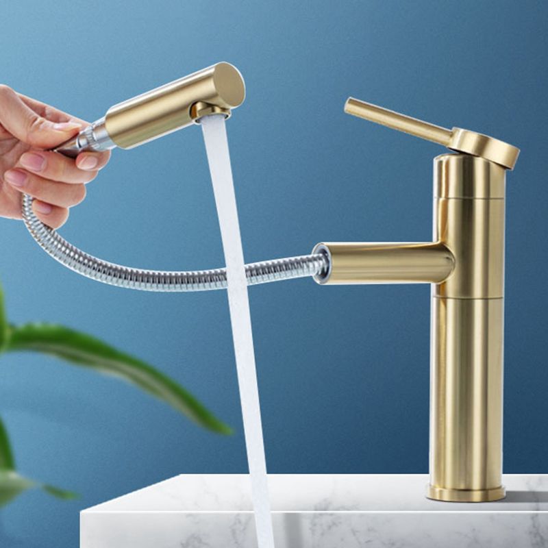 Glam 1-Handle Bathroom Sink Faucet 1 Hole Vessel Sink Bathroom Faucet with Stainless Steel