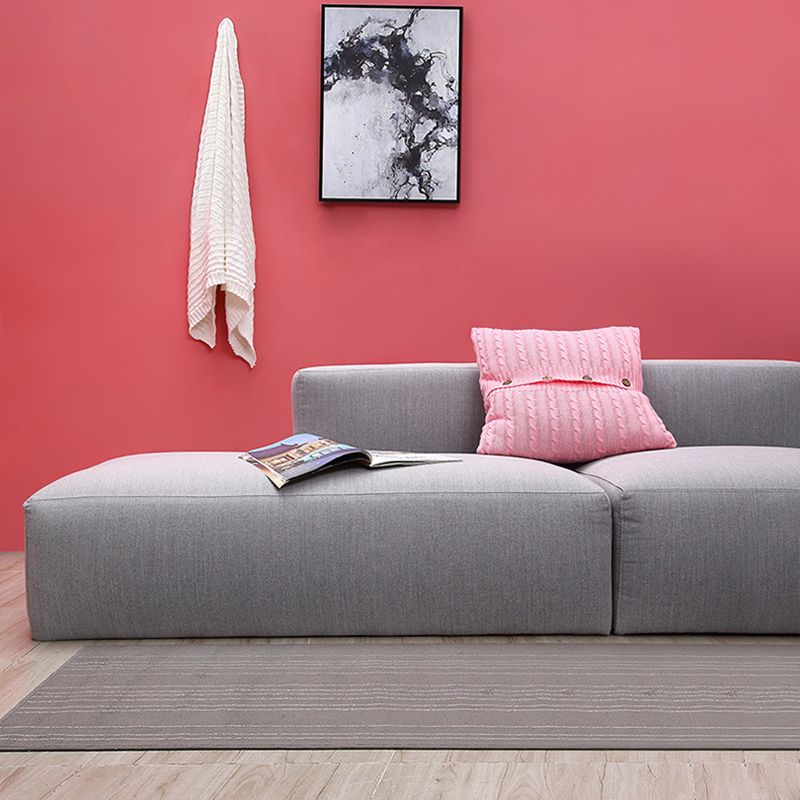 Gray Fabric 5-seater Sectional 26.37" H Square Arm Sectional