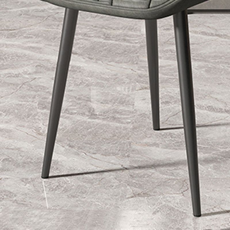 Metal de la cocina del estilo nórdico que cena la silla Wingback que cena las sillas laterales sin brazos