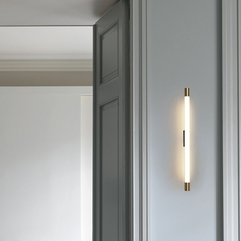 Contemporary Vanity Light Simple Linear Strip Mirror Lighting Fixtures for Restroom