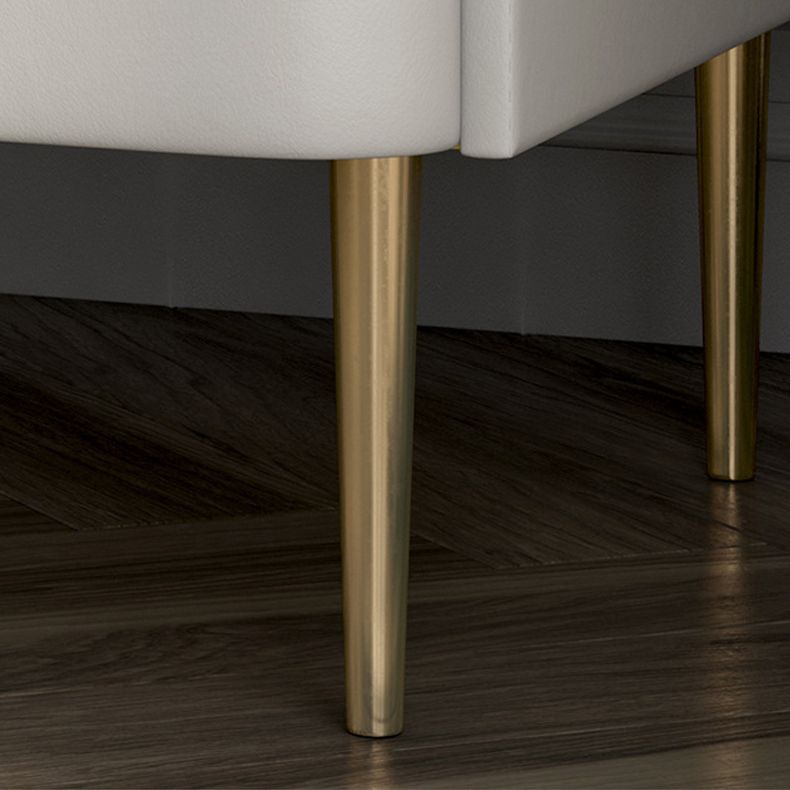 19.69" Tall 2-drawer Bedside Cabinet Legs Included Solid Wood Night Table