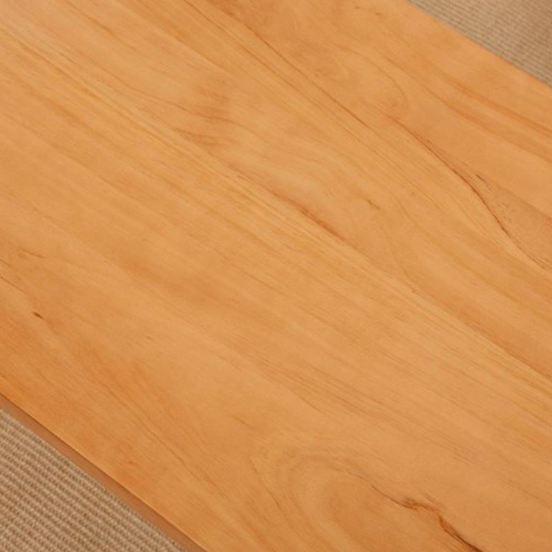 Rectangle Solid Wood Coffee Table with Acrylic Base Scandinavian Cocktail Table