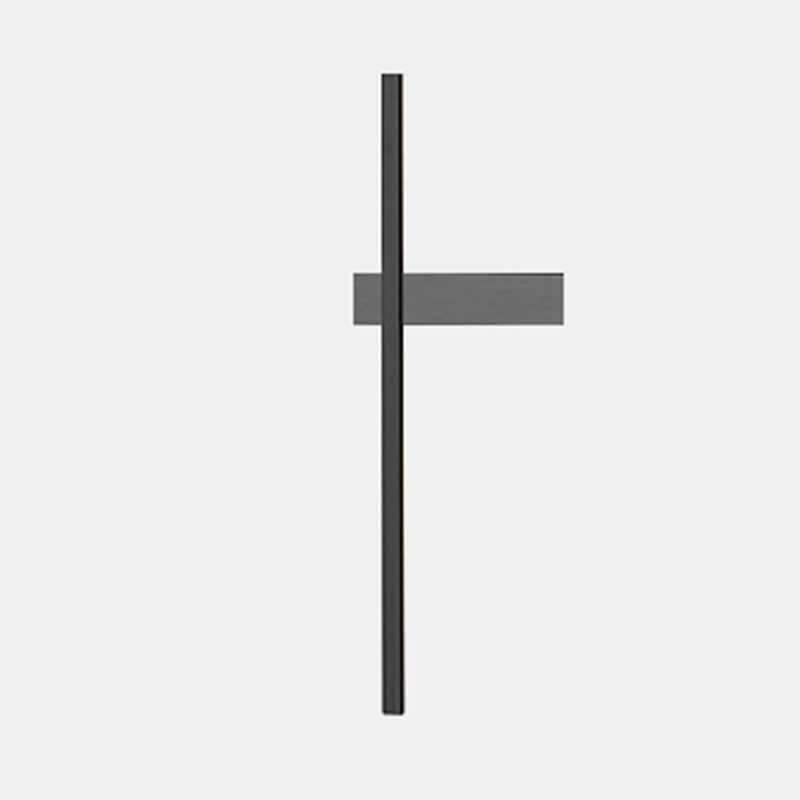 Linear Shape Metal Wall Light Modern Style 1 Light Wall Mount Light