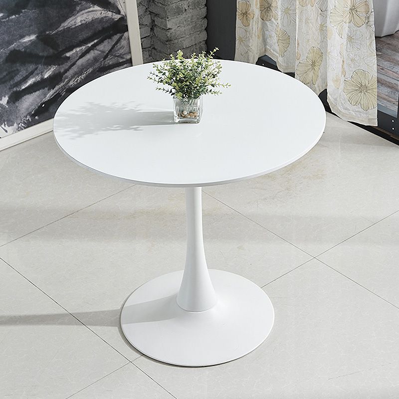 29.1"H Round Solid Color Slate Coffee Table 1 Single Modern Cocktail Table