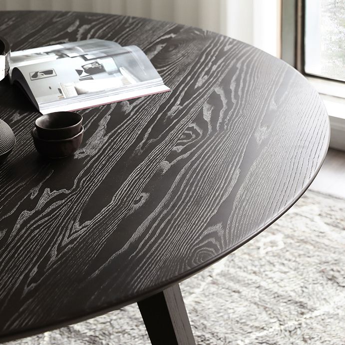Modern Dining Table Round Wooden Dinner Table for Dining Room