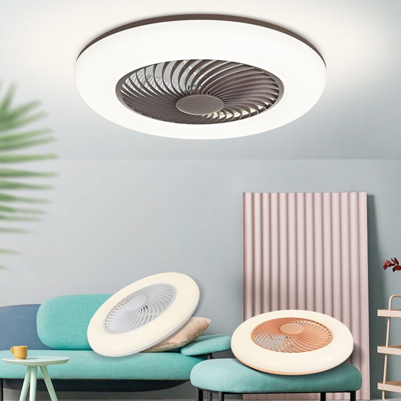 Metal Ceiling Fan Light Modern Style 1 Light Ceiling Fan Light for Dining Room