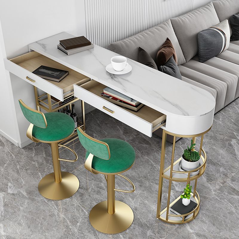 Modern Style Bar Table Set 1/2/3 Pcs Stone Specialty Bar Set for Indoor