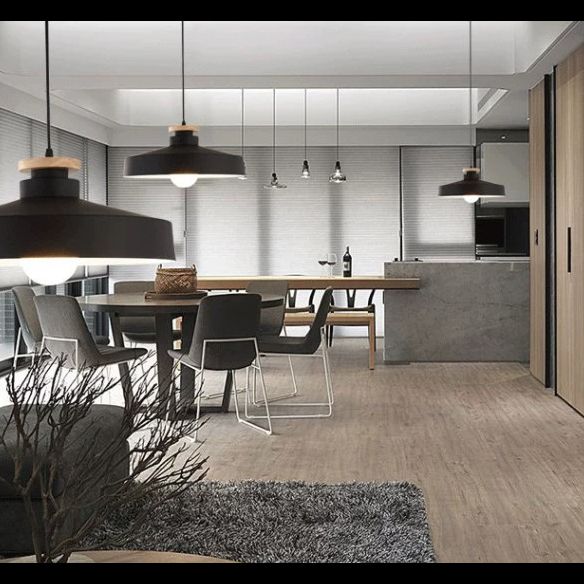 1-Light Pendant Lamp Nordic Macarons Style Metal Dining Room Hanging Lamp