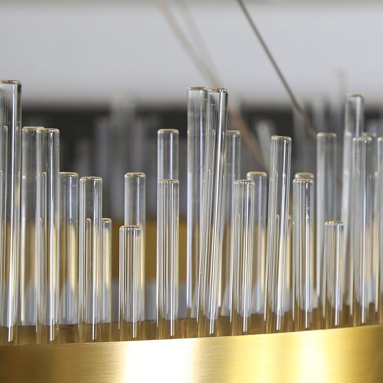 Luci a soffitto cilindriche a sospensione Lampada sospesa in stile di lusso moderno