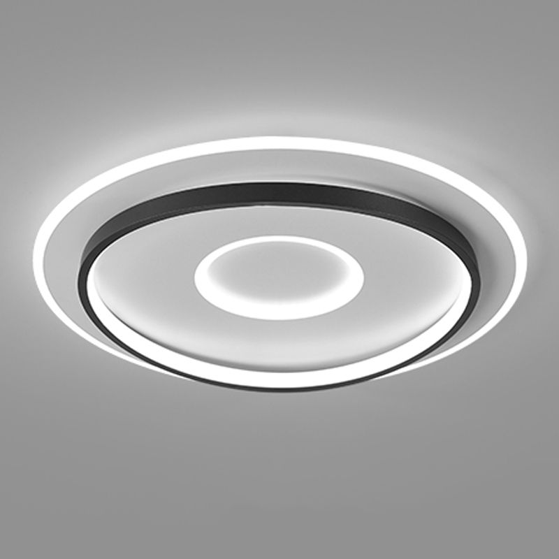 Round Shape LED Sky Star Ceiling Lamp Modern Iron 3 Lights Flush Mount for Study