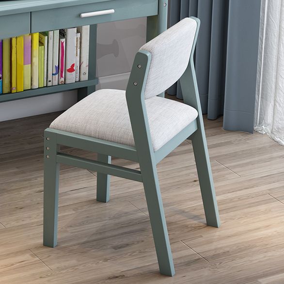 Modern Wooden Dining Chair Open Back Single Dining Side Armless Chair for Kitchen