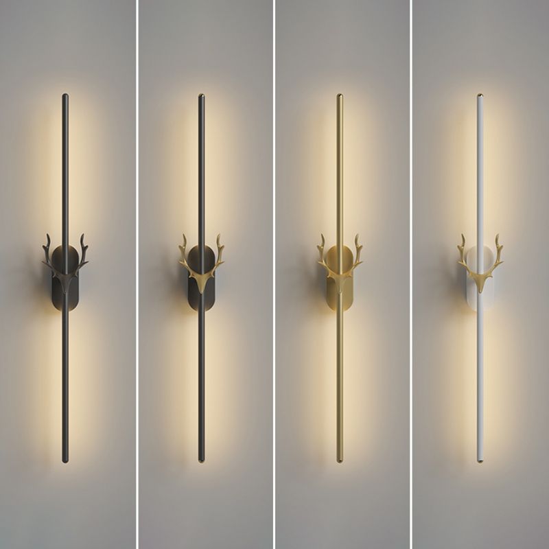 Lineare Wandlampe Aluminium Einfacher Stil LED LED LIGHT WALL SCHLAFT für Wohnzimmer