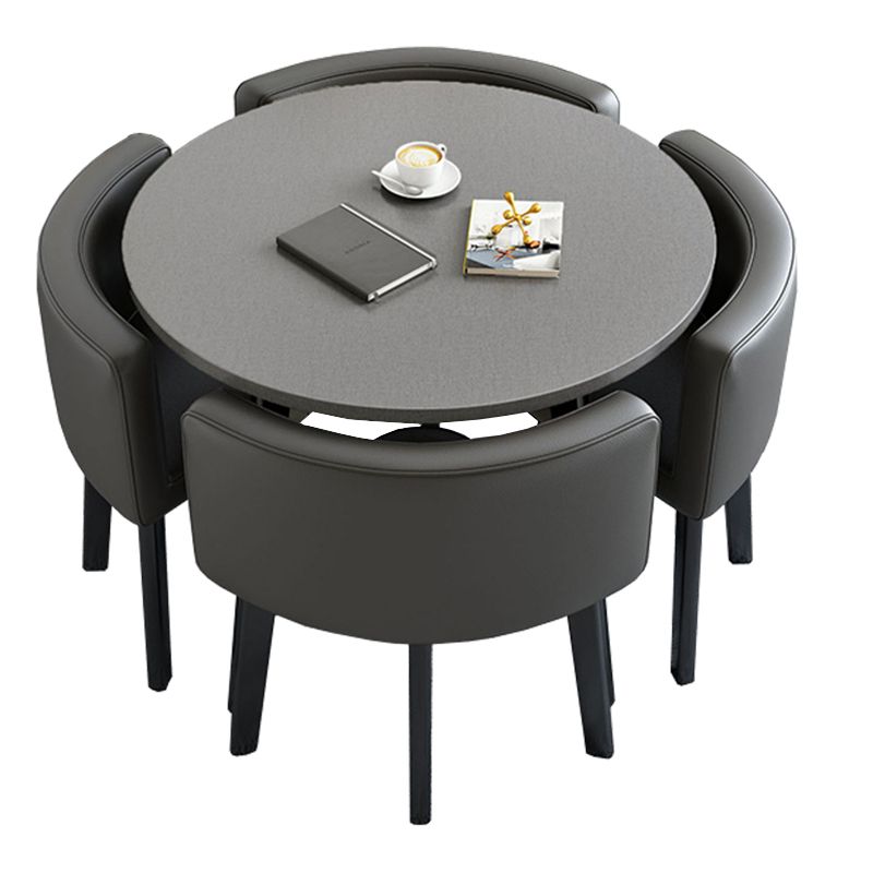 Modern Wood Dining Table Set 5 Pieces Dining Set for Home Use