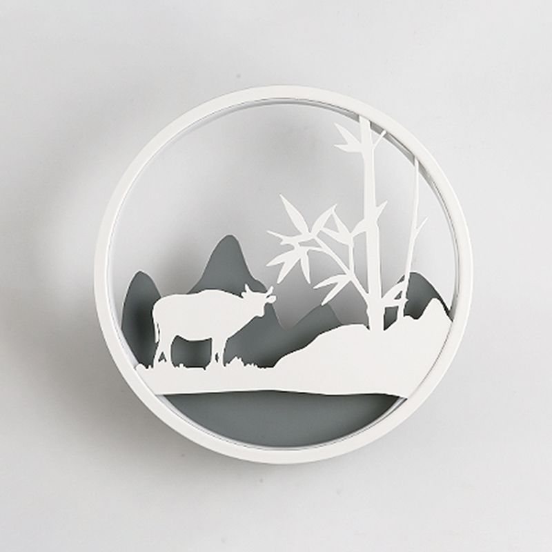 Unique Shape Wall Light Kids Style Metal 1 Light Wall Mounted Light Fixture