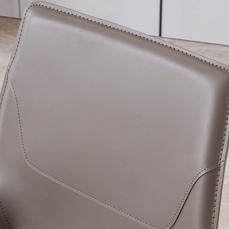 Modern Style Dining Chair Armless Dining Chairs with Metal Legs for Kitchen