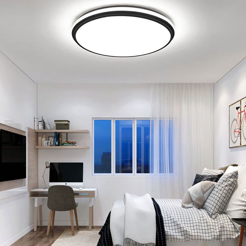 Acrylic 1-Light Flush Ceiling Light Fixture Geometrical Modern Style Flush Mount Lighting