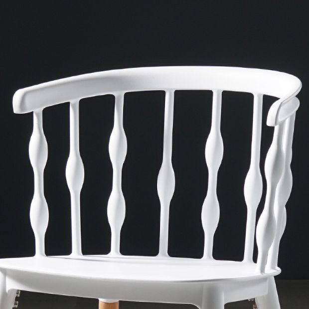 Estilo moderno que cena la silla de madera del brazo lateral del respaldo de la cocina de la silla