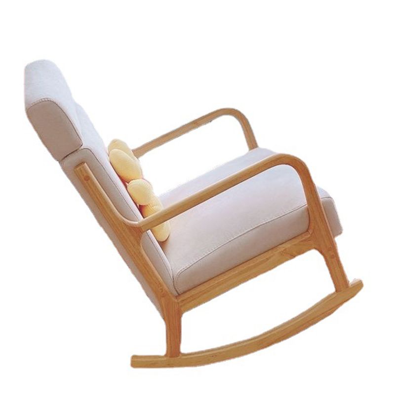 Contemporary Rocker Chair with Pillow and Frame Glider for Living Room