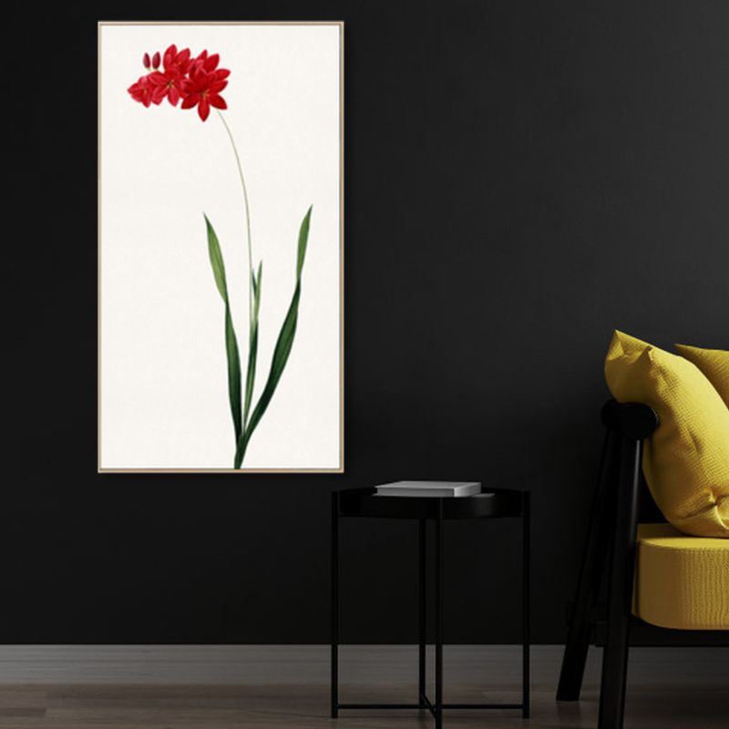 Rustikale Blumen-Leinwandkunst, pastellfarbene Haus-Innenwanddekoration, verschiedene Größenoptionen