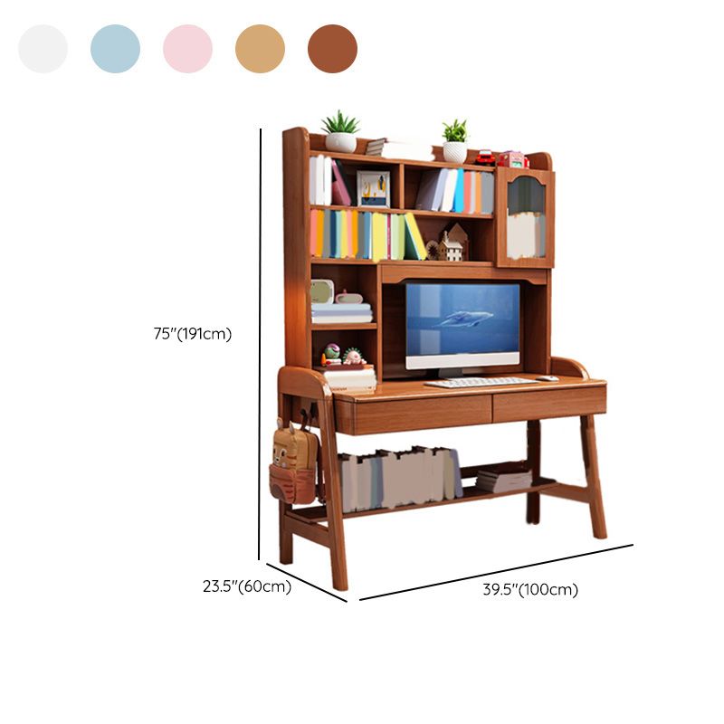 23.6" W Adjustable Kids Desk Bedroom with Side Hook Kids Study Desk