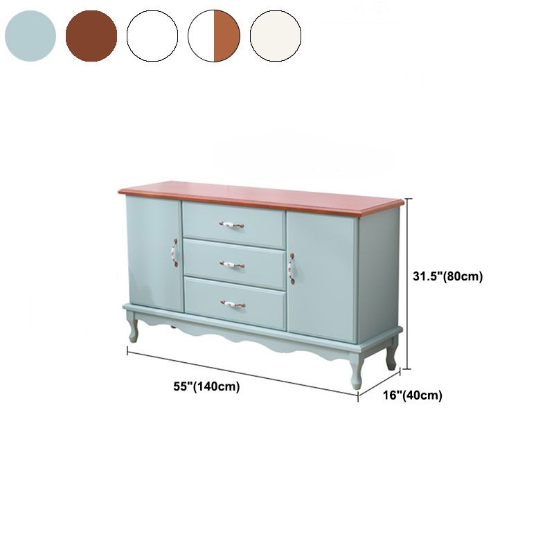 15.6-inch Width Coastal Dresser Solid Wood Storage Chest with 3/6 Drawers