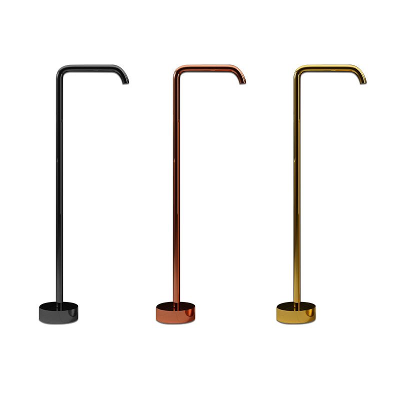 Floor Mounted All Bronze Freestanding Tub Filler Freestanding High Arc Tub Filler Trim