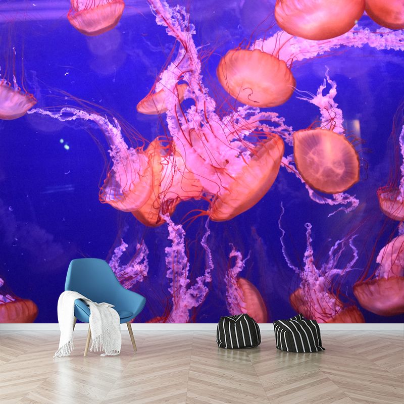 Sea Creatures Wall Covering for Sleeping Room Stain Resistant, Made to Measure