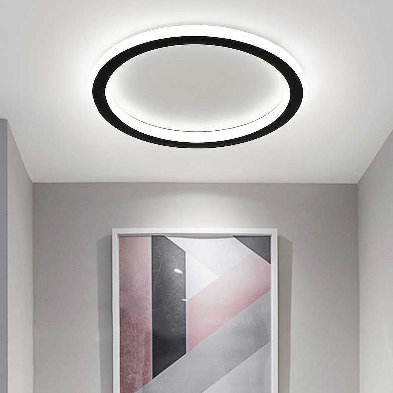 Contemporary Geometric Ceiling Light Fixture Metal LED Aisle Ceiling Mount Lamp Fixture