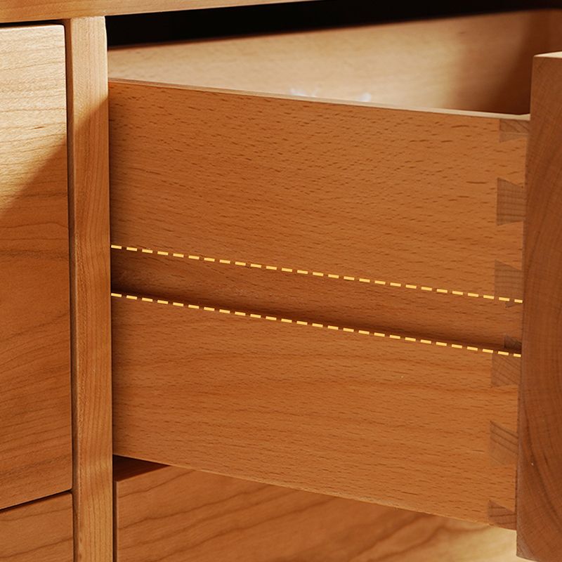 Modern Storage Chest Dresser Solid Wood Dresser with 6/9 Drawers