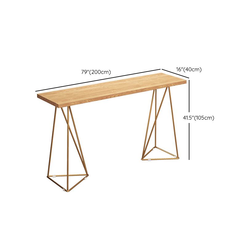 Glam Style 1/2/4 Pieces Bar Table Set Rectangle Bar Table with High Stools