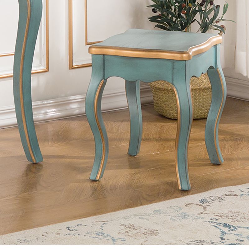 Victorian Make-up Vanity with Drawer and Mirror, Solid Wood Vanity Dressing Table