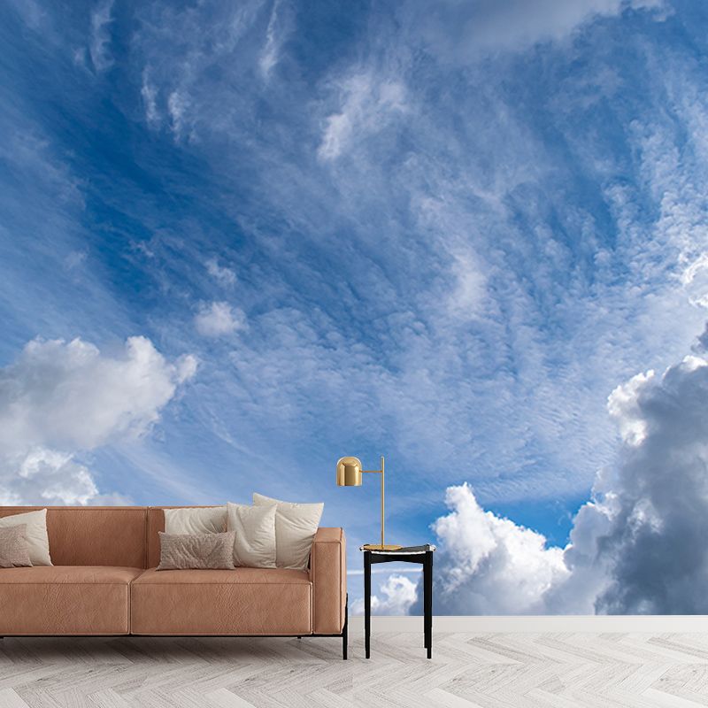 Modern Style Wall Mural Wallpaper Beautiful Sky Sitting Room Wall Mural