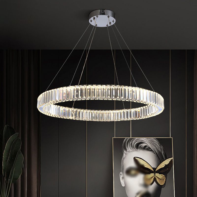 Lumo rotondo moderno a ciondolo moderno dimmerabile per soggiorno sala da pranzo