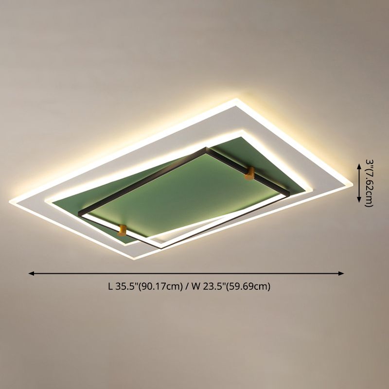 3-stufige oberflächenmontierte Deckenleuchte im nordischen Stil, Acryl-Schlafzimmer-LED-Einbauleuchte