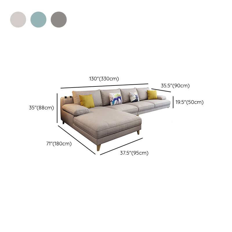 Pillow Top Arm Sectional with Storage Stain-resistant Faux Leather Sectional