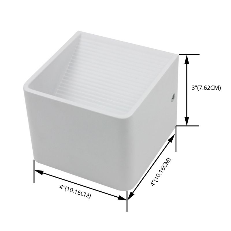 Luz de la pared LED contemporánea de la pared de la pared de cubo de aluminio para el pasaje