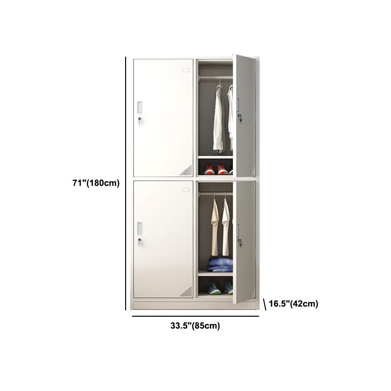 Contemporary Storage Cabinet Hinged Wardrobe Cabinet for Home