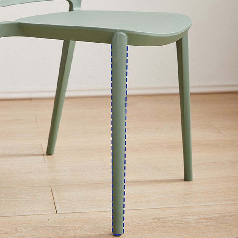 Dining Room Plastic Dining Chair Contemporary Stacking Side Chair