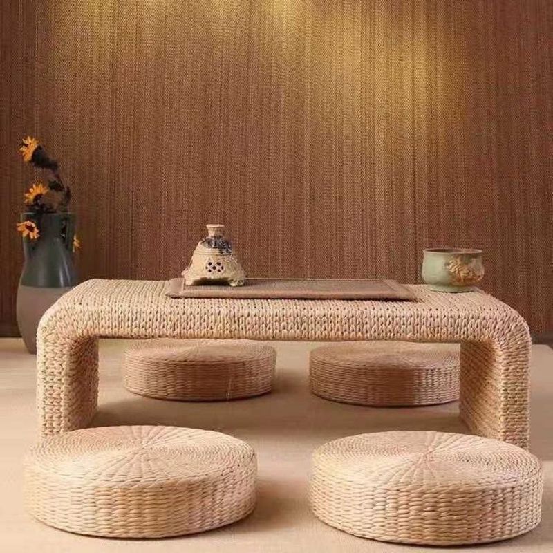 14.96" Tall Scandinavian Style Coffee Cocktail Table Solid Wood Coffee Table