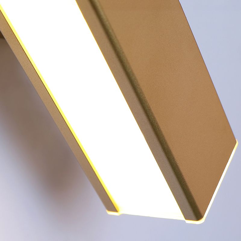 Modern Minimalist Style Rectangle Shade Multe Montate Metal 1 Light Sconce Light Set per camera da letto